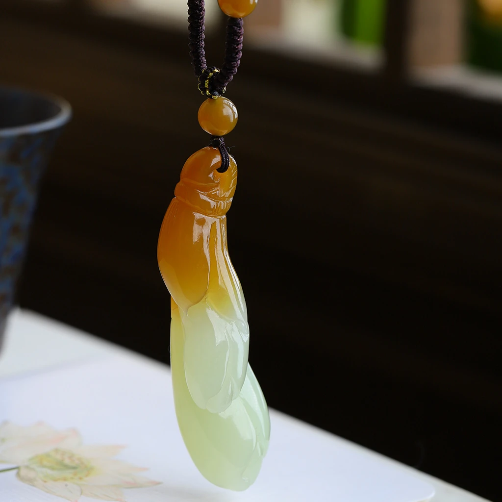 【孤品收藏】天然和田玉新疆且末料玉兰花吊坠项链女款礼物妈妈高档