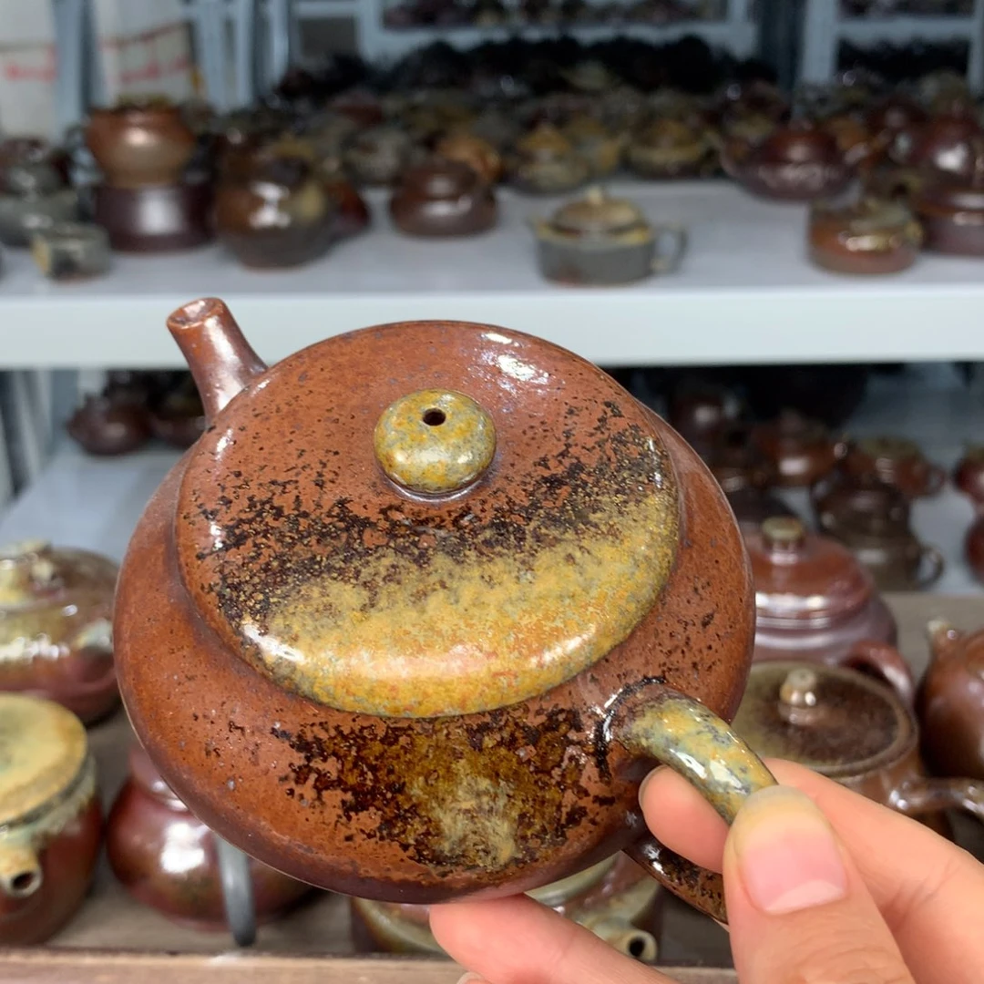 紫砂茶壶纯自然柴烧