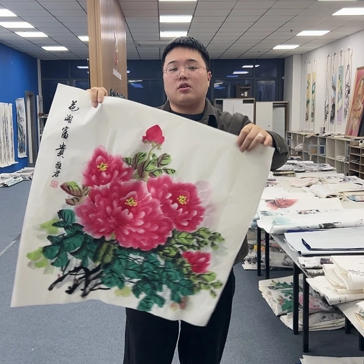 国画纯手绘作品宣纸