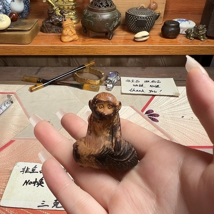 精美瓷器茶枣杂项摆件孤品