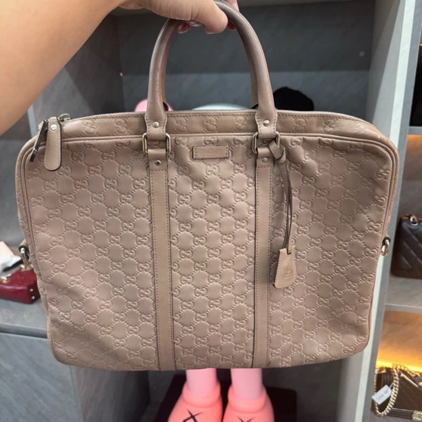 90新 GUCCI/古驰 经典休闲手提公文包