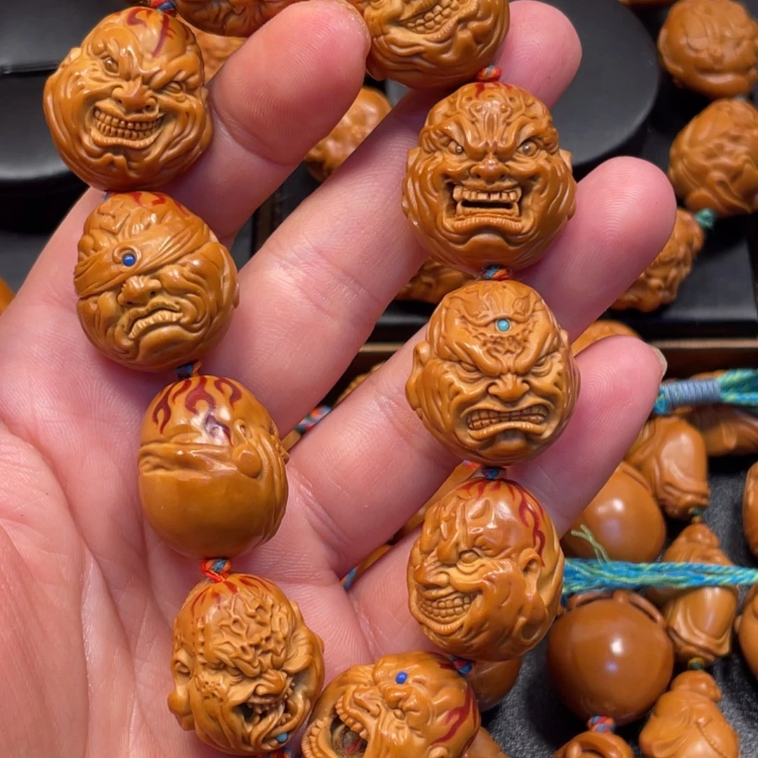 鬼***僧手串/手链橄榄核火焰恶曾