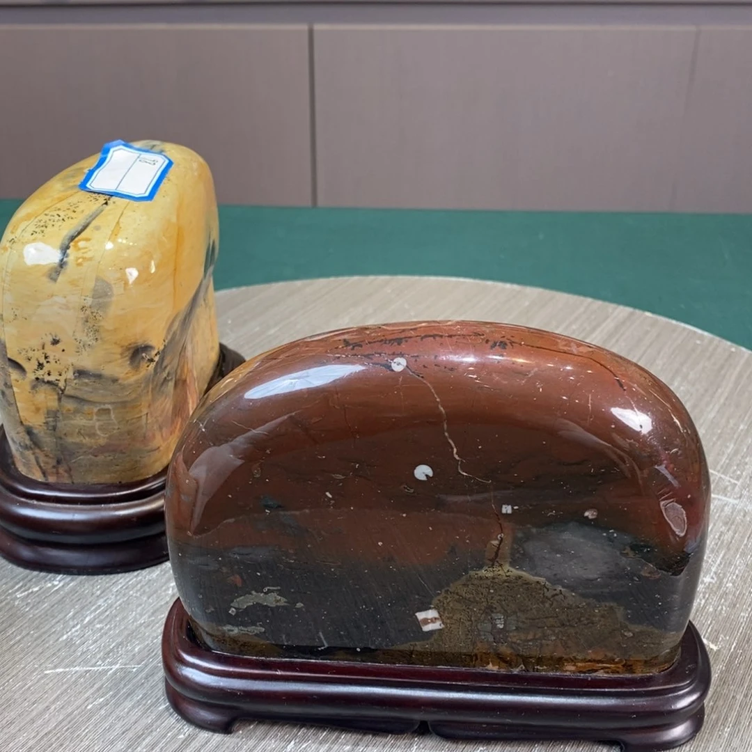 石材广西国画石草花石