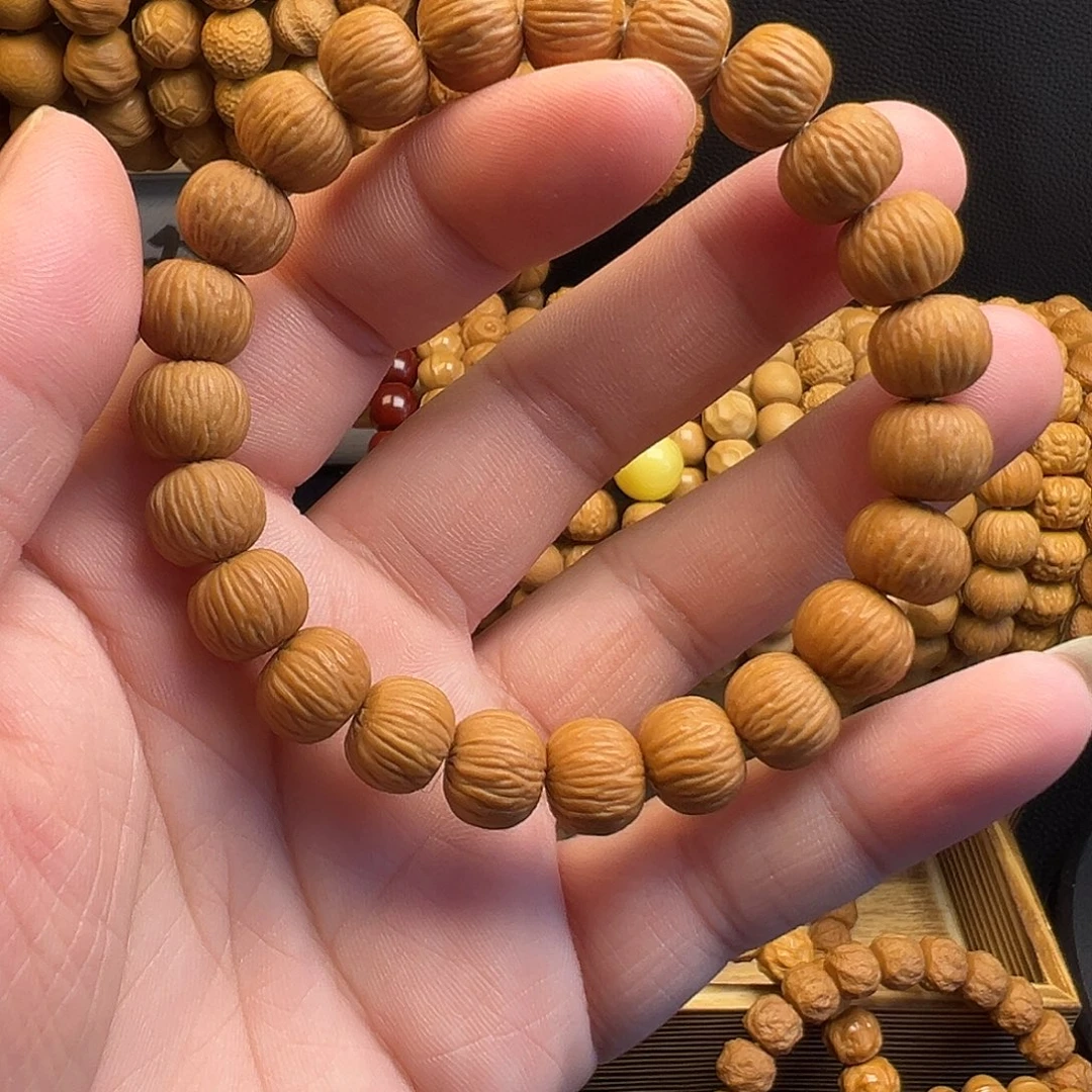抖***知猴头核桃手串原皮原色911