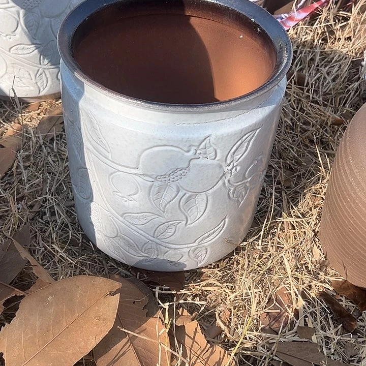 紫砂花盆高度21口20