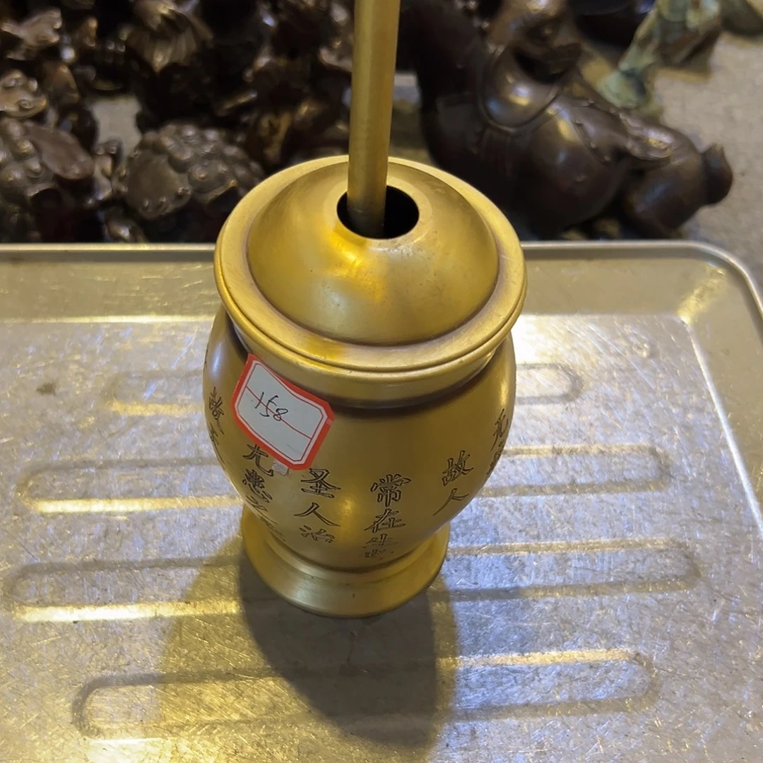 人***味黄铜摆件，文房摆件工艺品