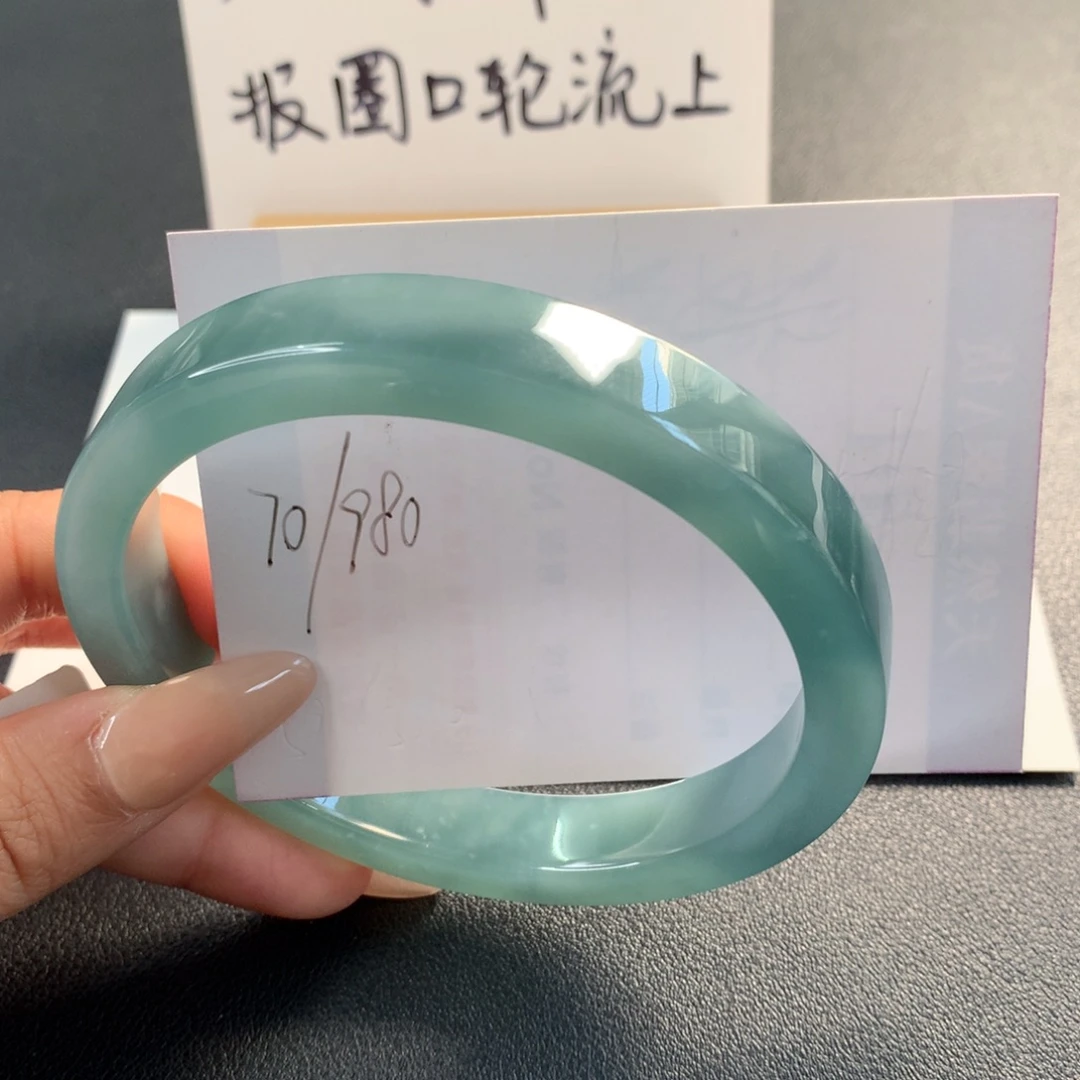 翡翠未镶嵌手镯天然翡翠