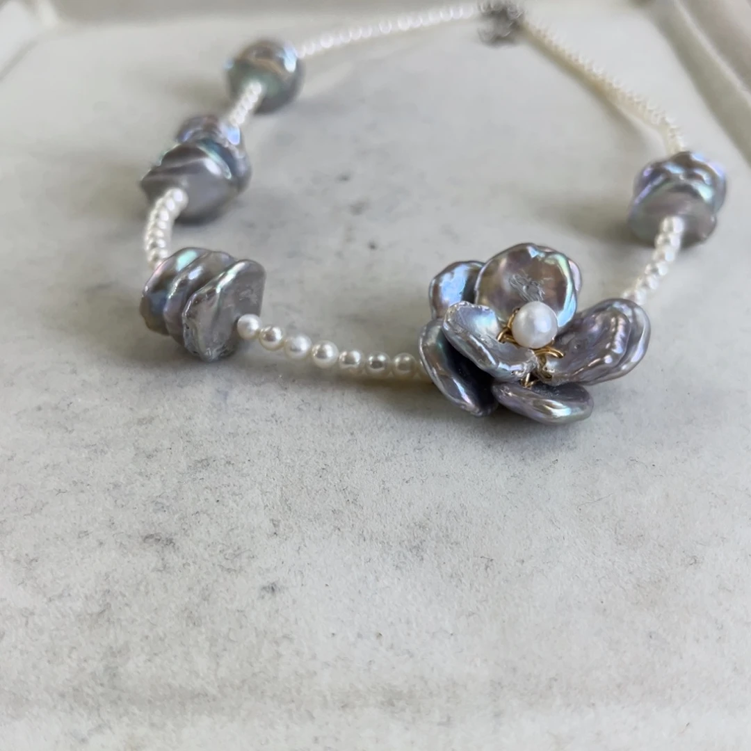 R***a淡水珍珠未镶嵌项链【纯恬】