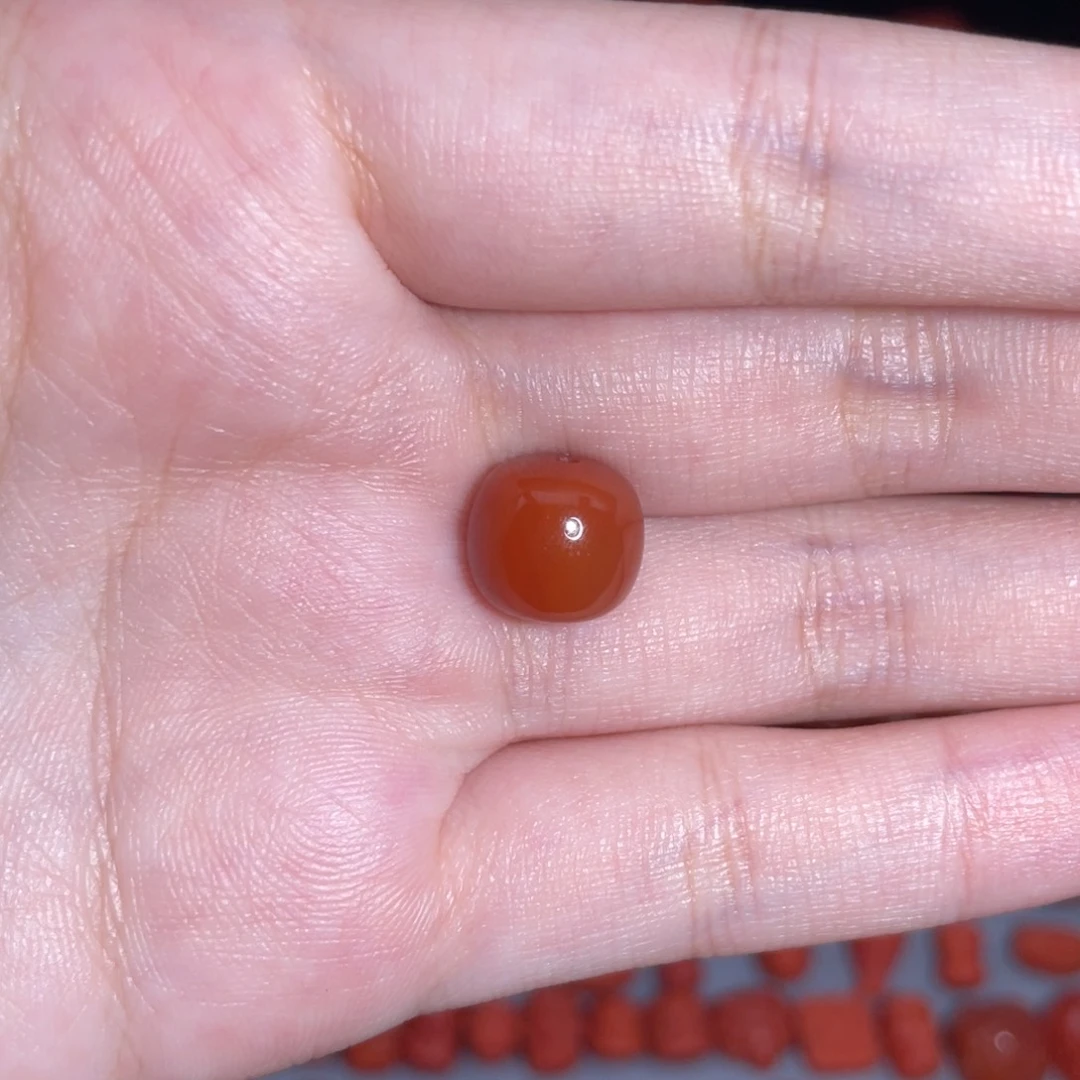 南红玛瑙瓦西老型11mm+未镶嵌