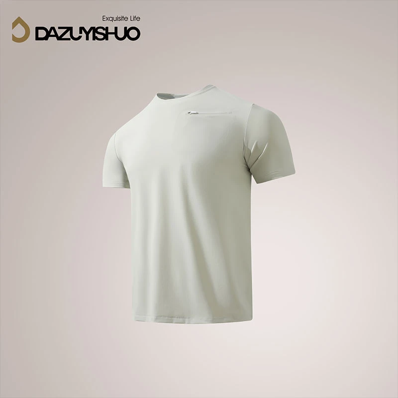 【大嘴衣说】国潮原创夏季情侣凉感速干美式男士复古简约短袖D2878