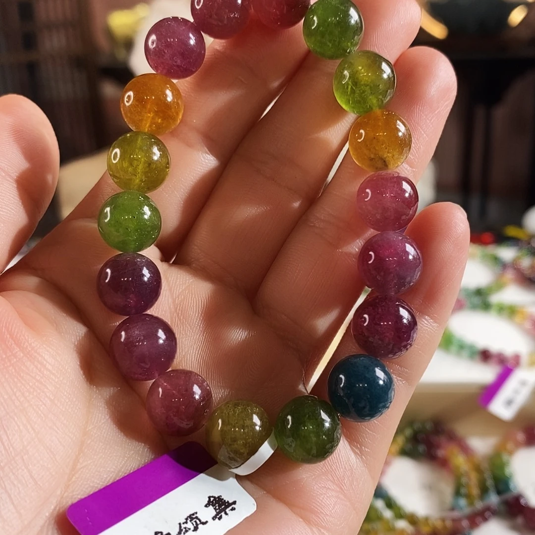 手链未镶嵌碧玺G2203素圈颜色微差