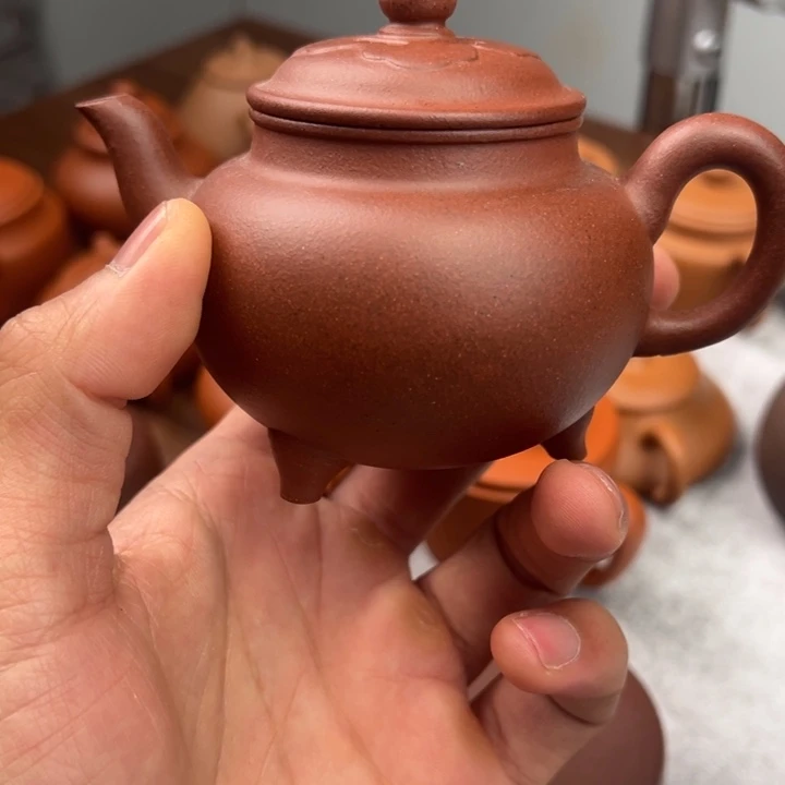 紫砂茶壶特练紫泥大彬如意190cc