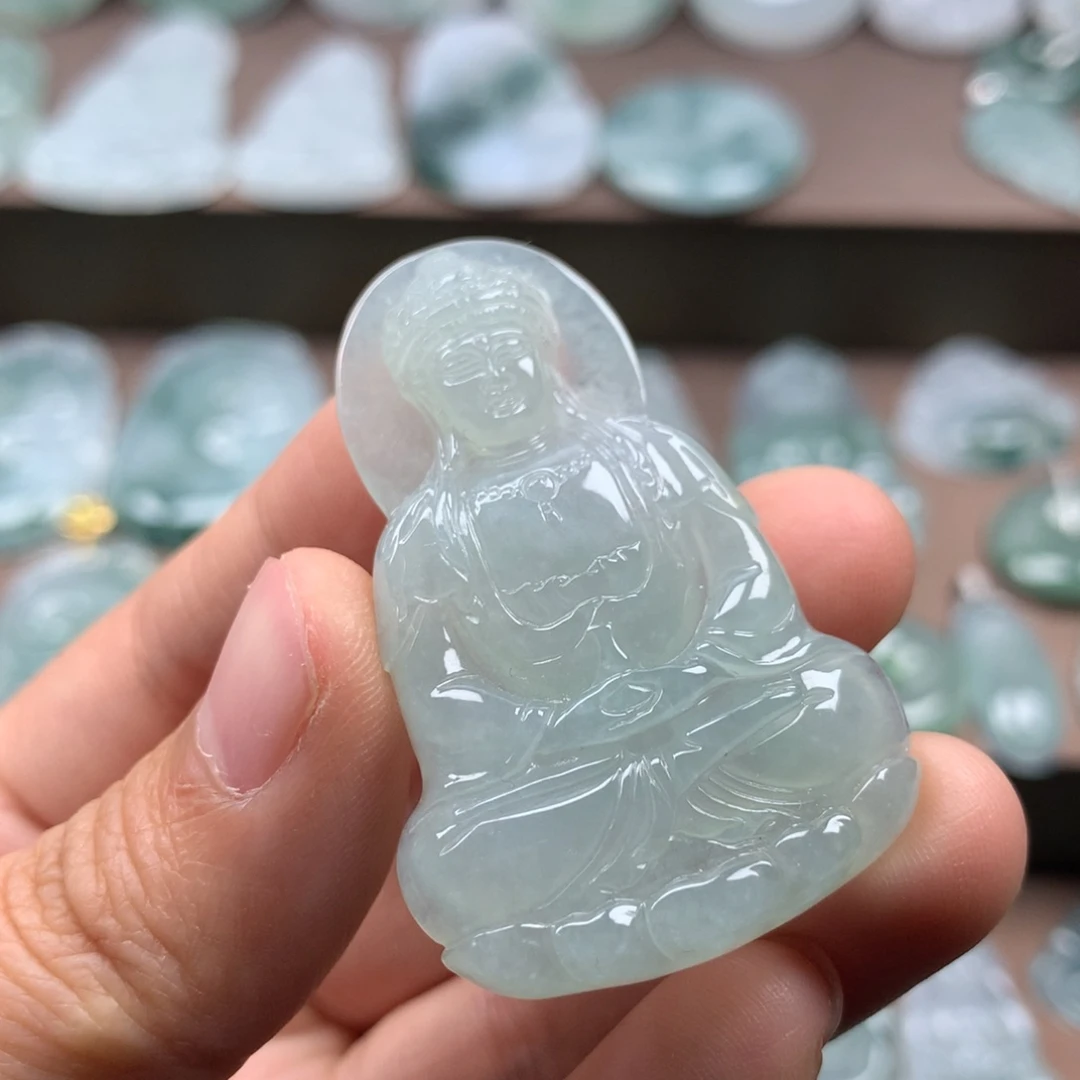 颈饰未镶嵌翡翠天然翡翠