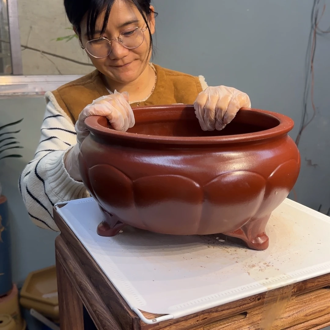 紫砂花盆紫砂口径27