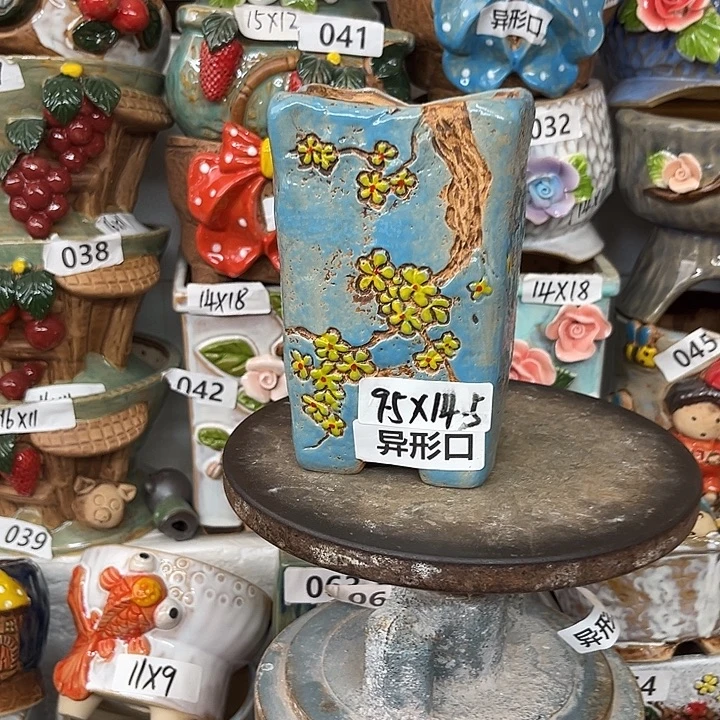 紫砂花盆粗陶材质多肉花盆