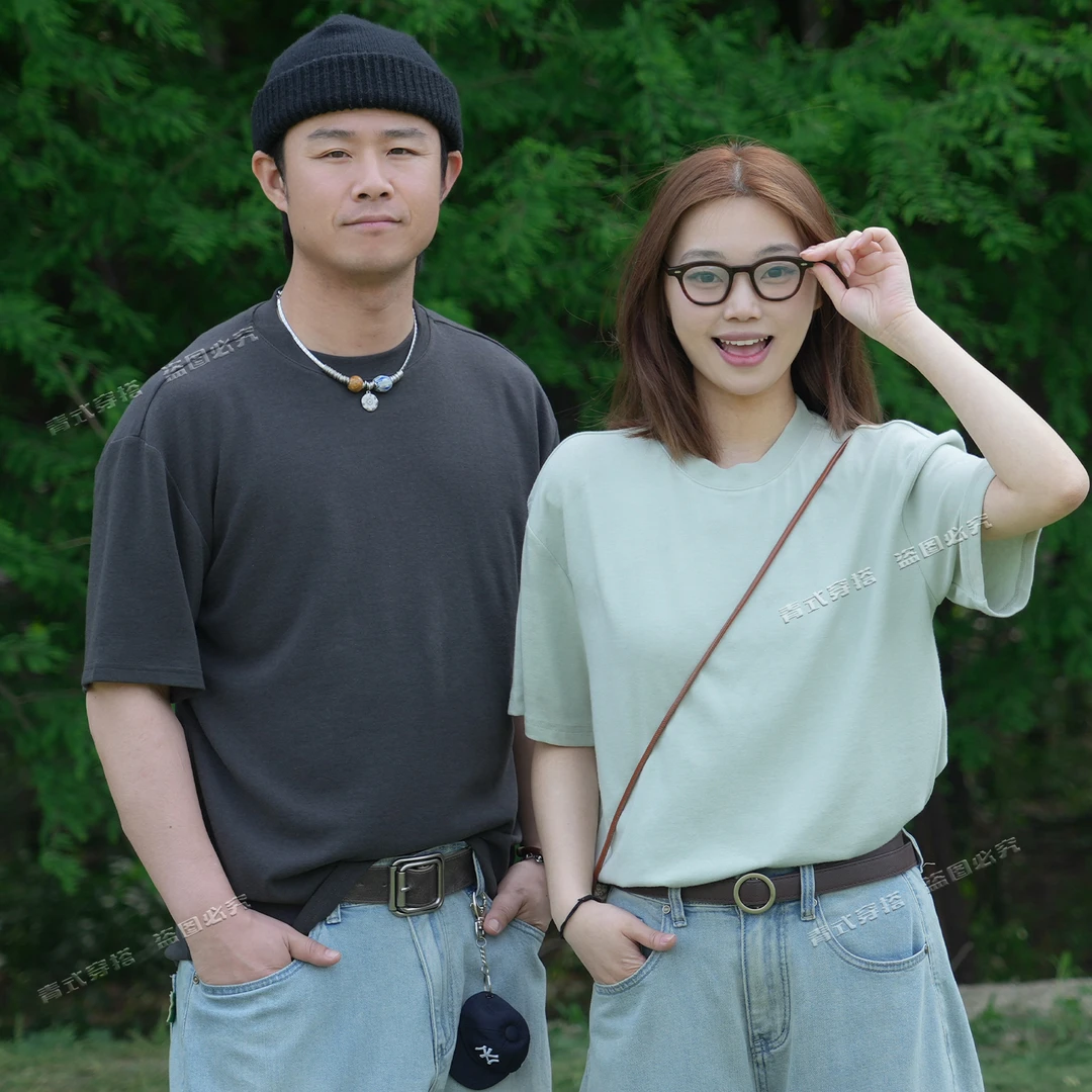 青式CYAN.C【超高弹针织果冻T恤】柔软透气凉感男女同款透气薄短袖