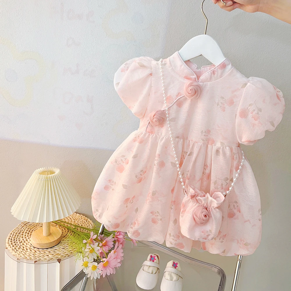 女宝宝夏季薄款婴儿女童棉质连衣裙裙子洋气儿童公主裙0120新款