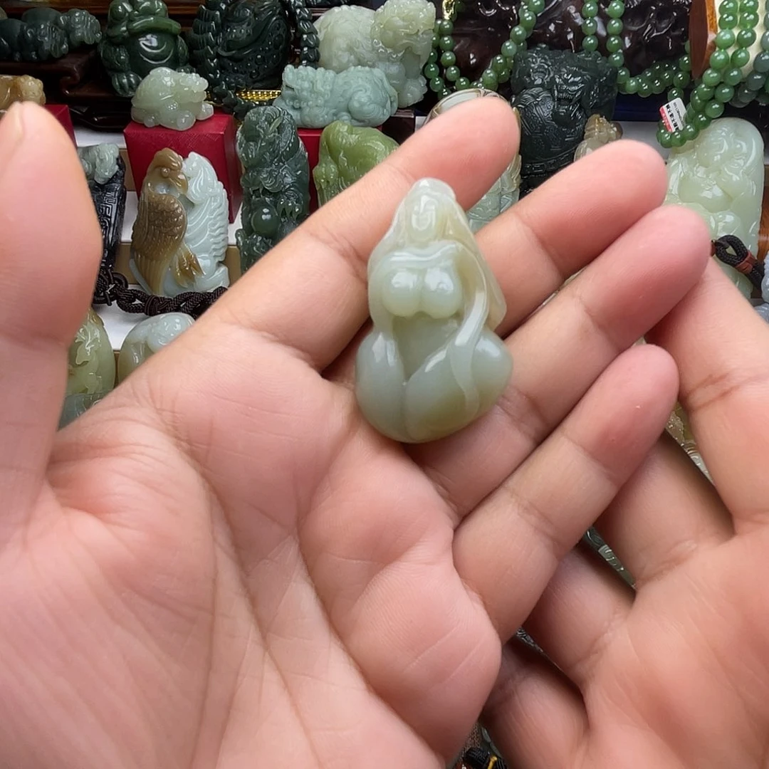 吊坠(不含链)未镶嵌和田玉奔****方