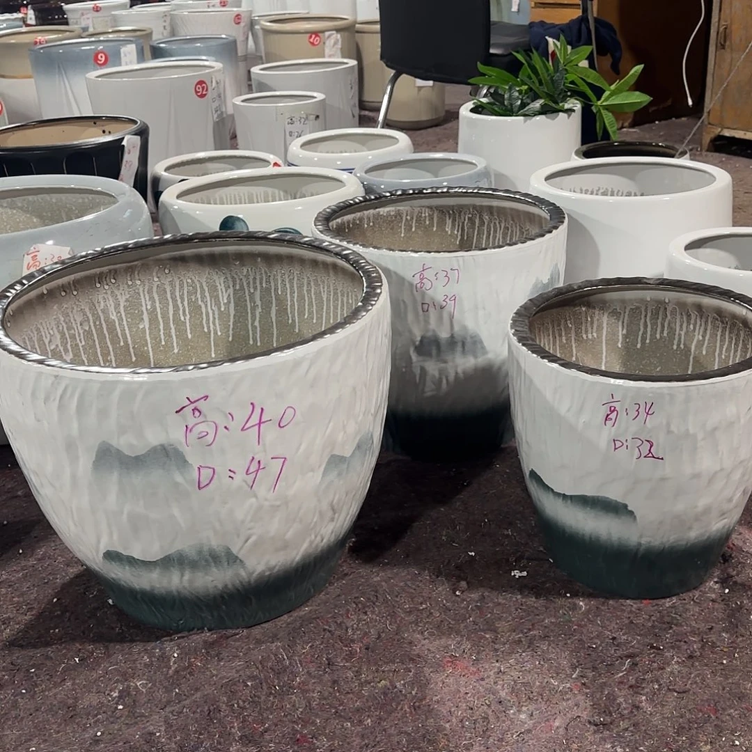 大口径山水一套三个盆