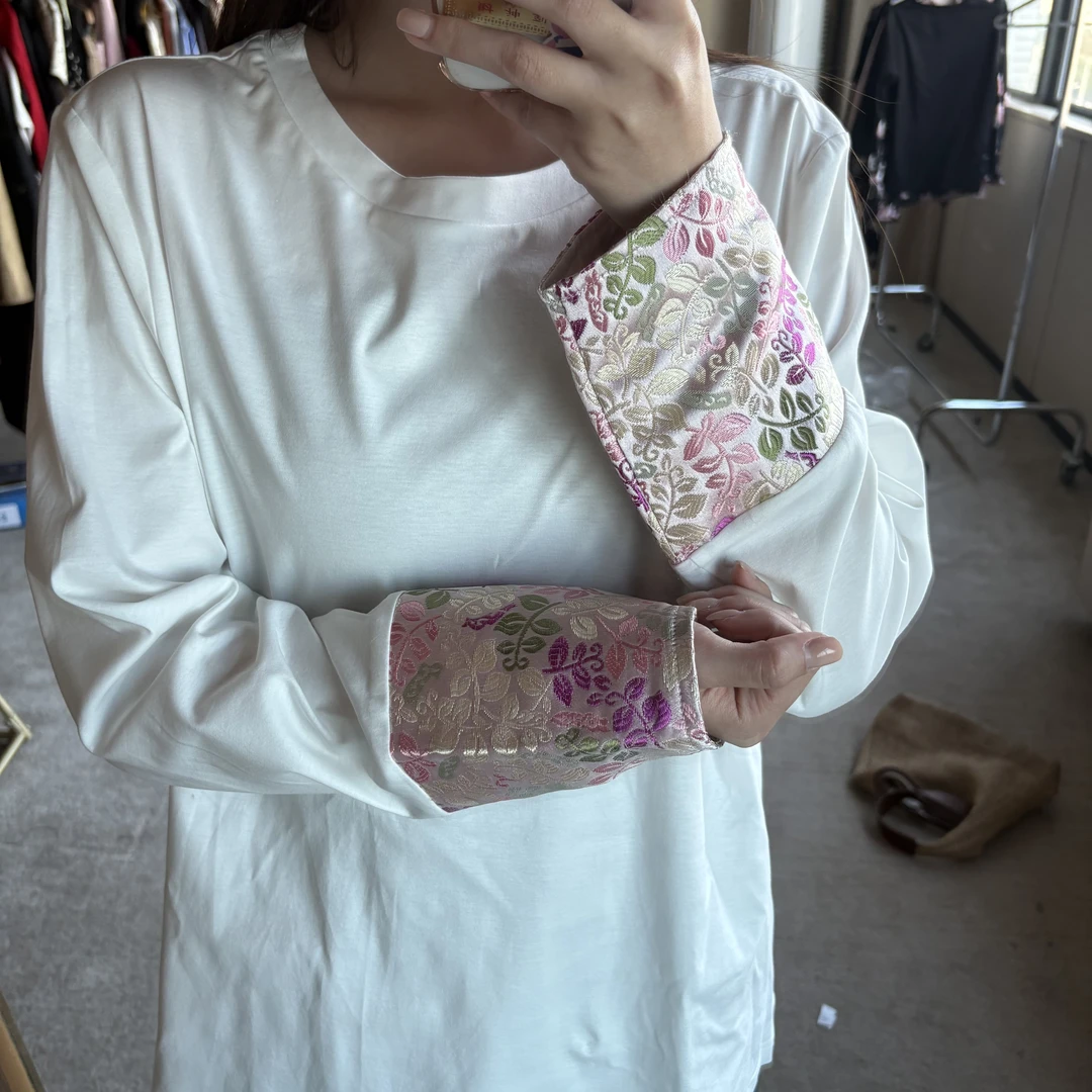 D31001南油爆款新中式刺绣上衣