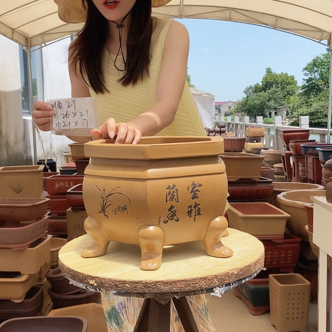 紫砂花盆紫砂花盆