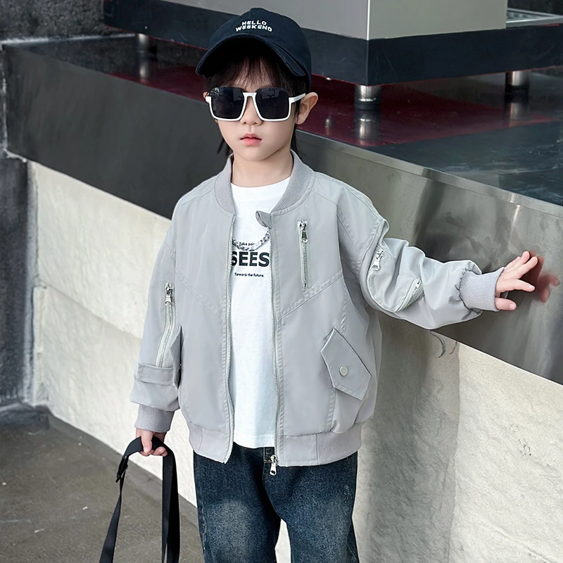 男童棒球服外套2025新款洋气男孩春秋装夹克中小儿童春季薄款上衣