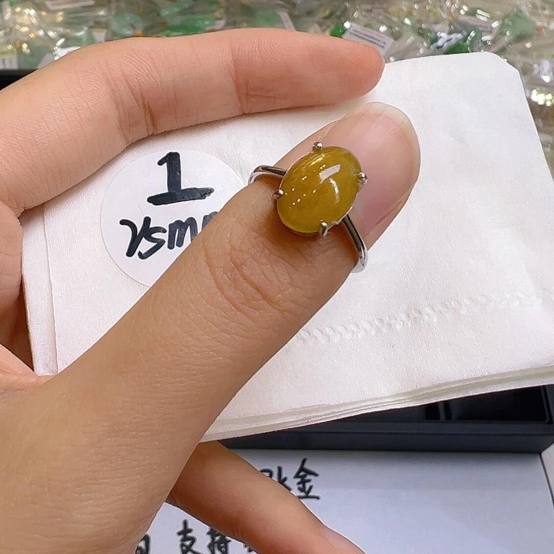 翡翠银S925镶嵌吊坠(不含链)翡翠