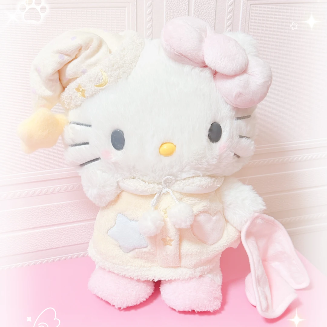 【晚安好梦系列】日本三丽鸥kitty晚安美乐蒂正品公仔现货全新现货