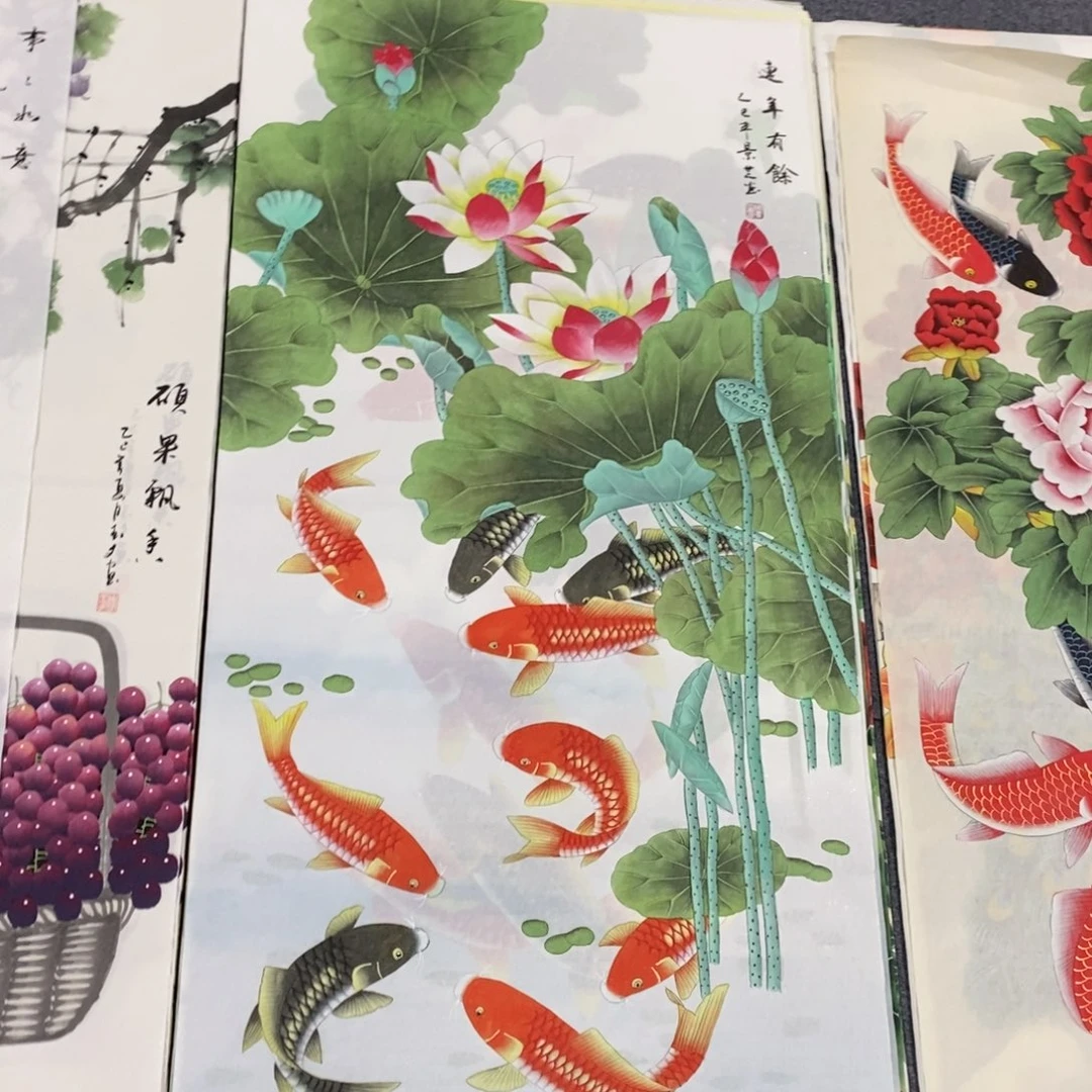 国画尺寸140✖️70四尺精品工笔手绘画