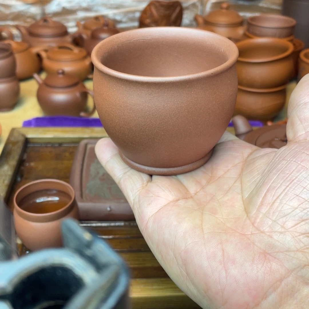 紫砂茶壶原矿底槽青主人杯