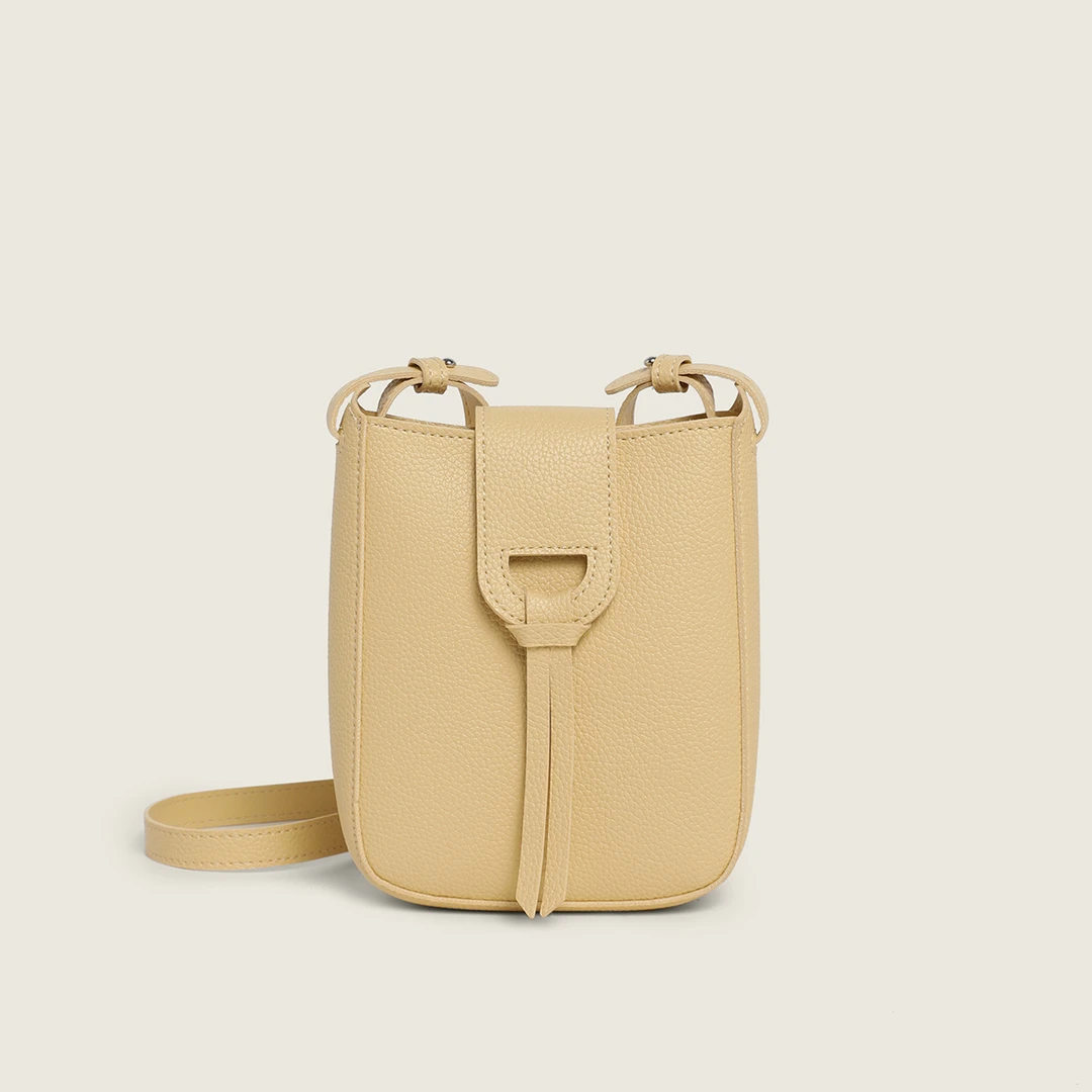 通勤风手机袋方形拉链耐磨斜挎包百搭复古山系法式轻奢时尚女士