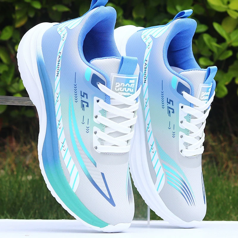 男鞋秋冬情侣皮面防水跑步鞋超轻减震运动鞋防臭防滑体育休闲潮鞋