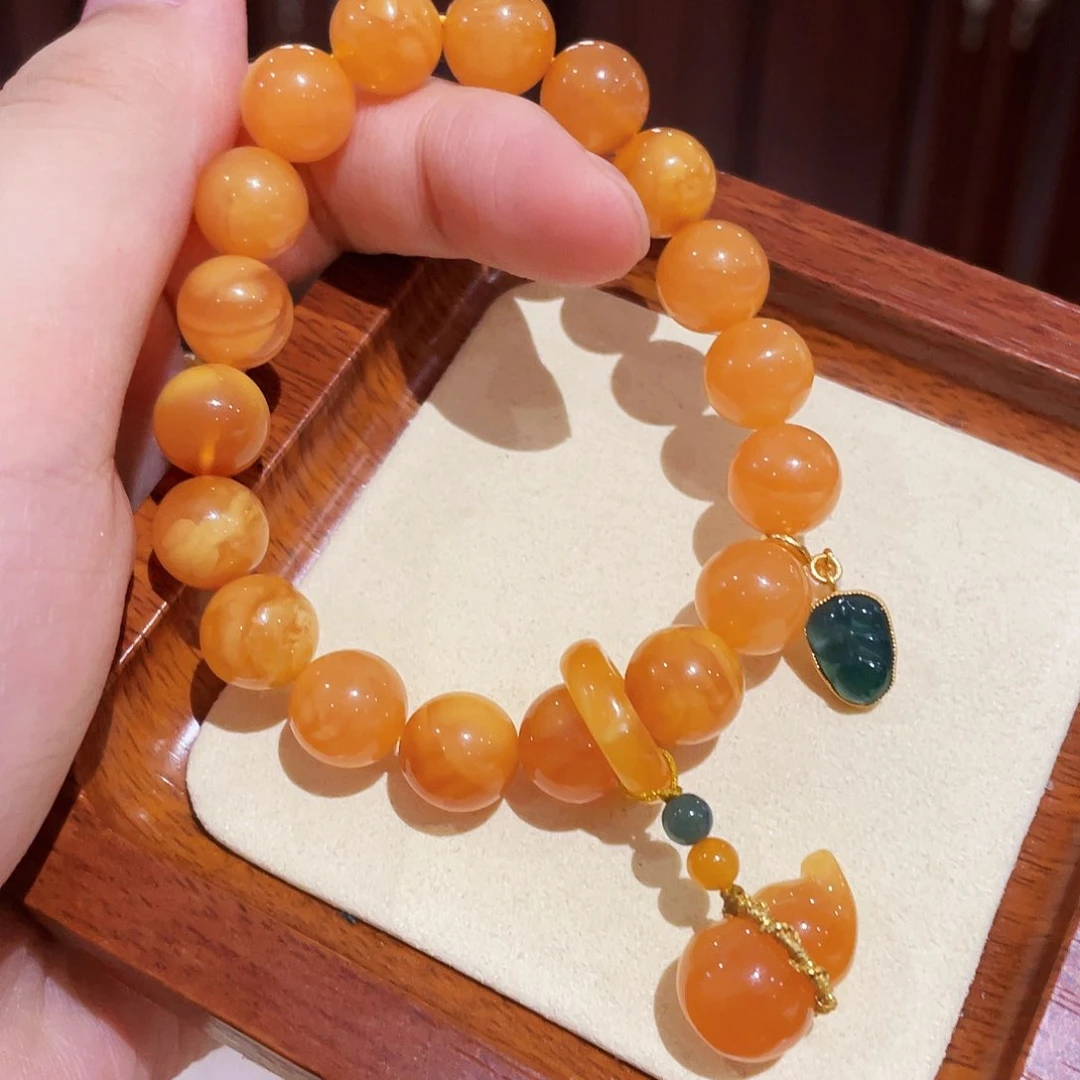 蜜蜡手链未镶嵌手串