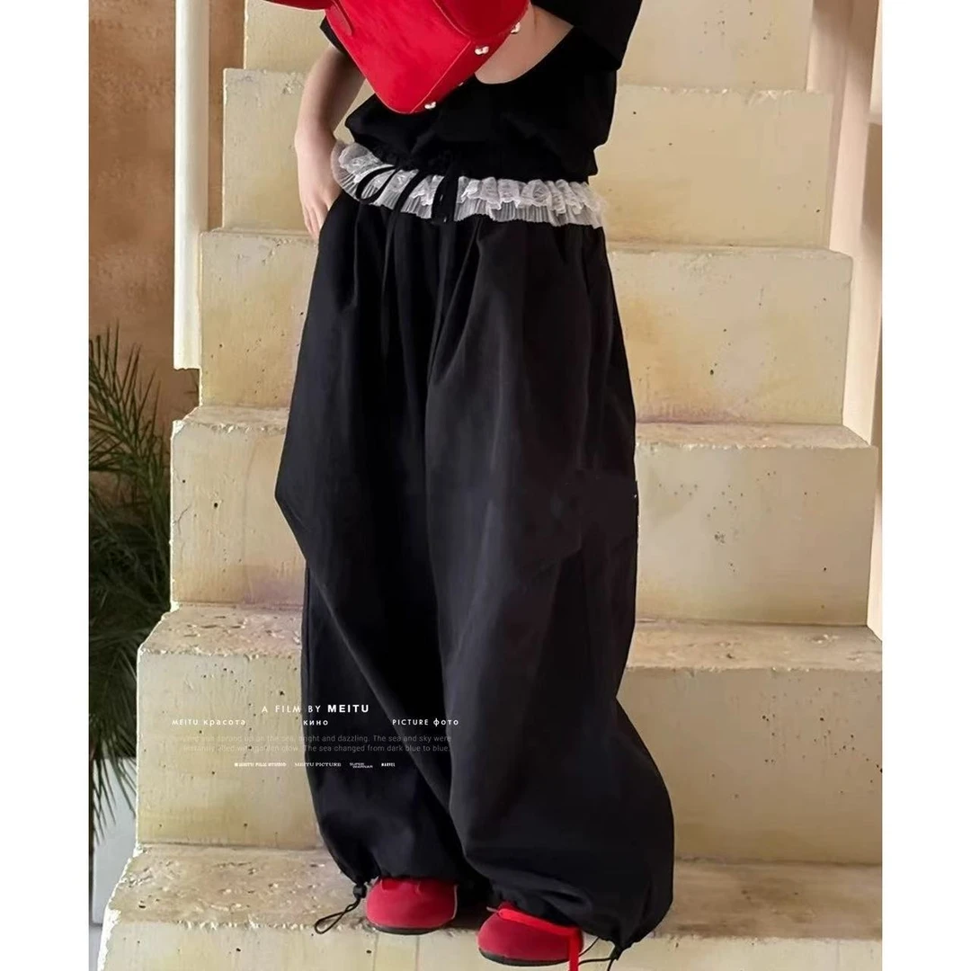 P2658儿童休闲花边裤