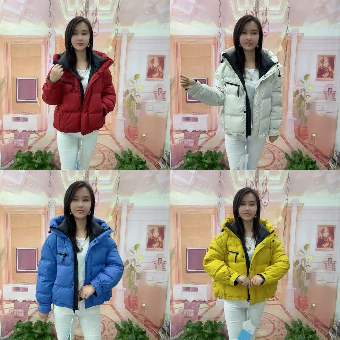 Y82款高品质韩范连帽羽绒服外套（衣长57左右）