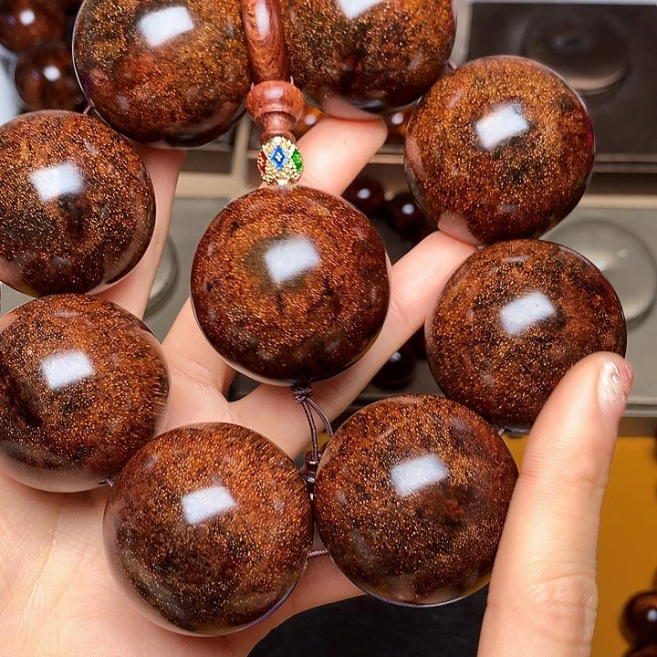 花梨木类手串/手链黄花梨风化料老挝花梨土埋料4.0