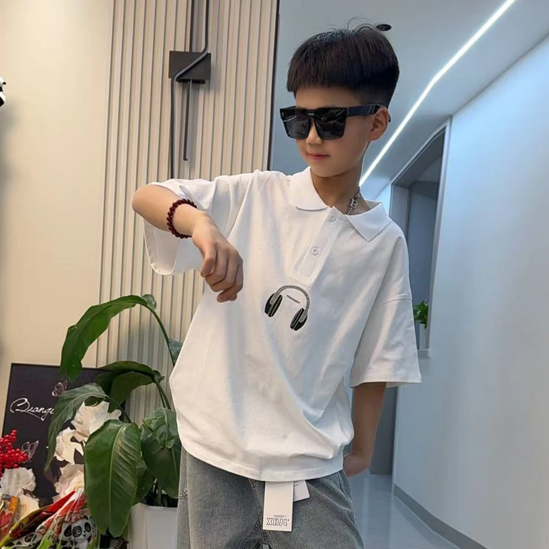 【大宁小宁专属】男童短袖POLO衫夏季薄宽松2025中大童半袖儿童夏款