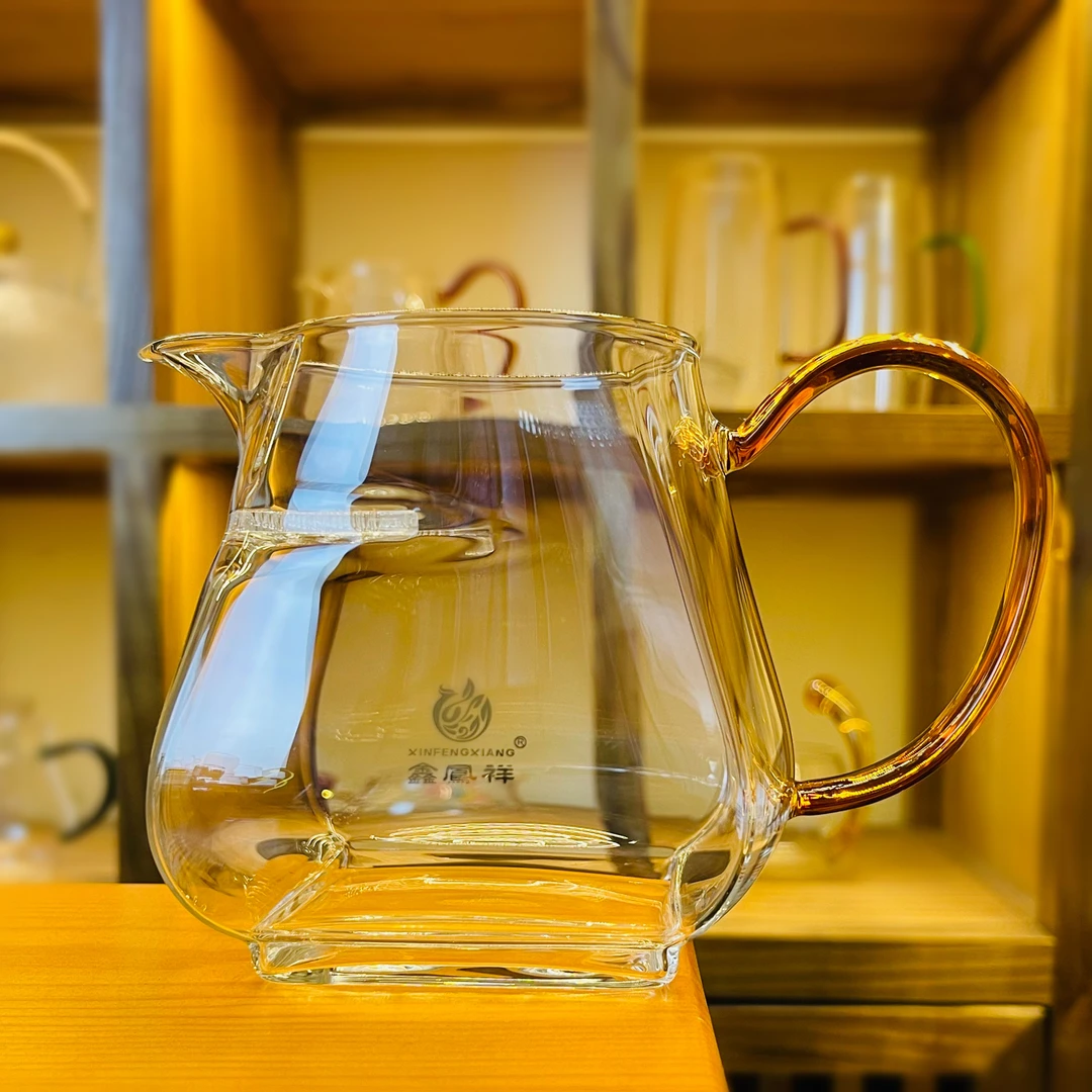 漫佳 四方月牙公道杯大容量茶水分离泡茶煮茶过滤分茶茶杯 ≈600ml