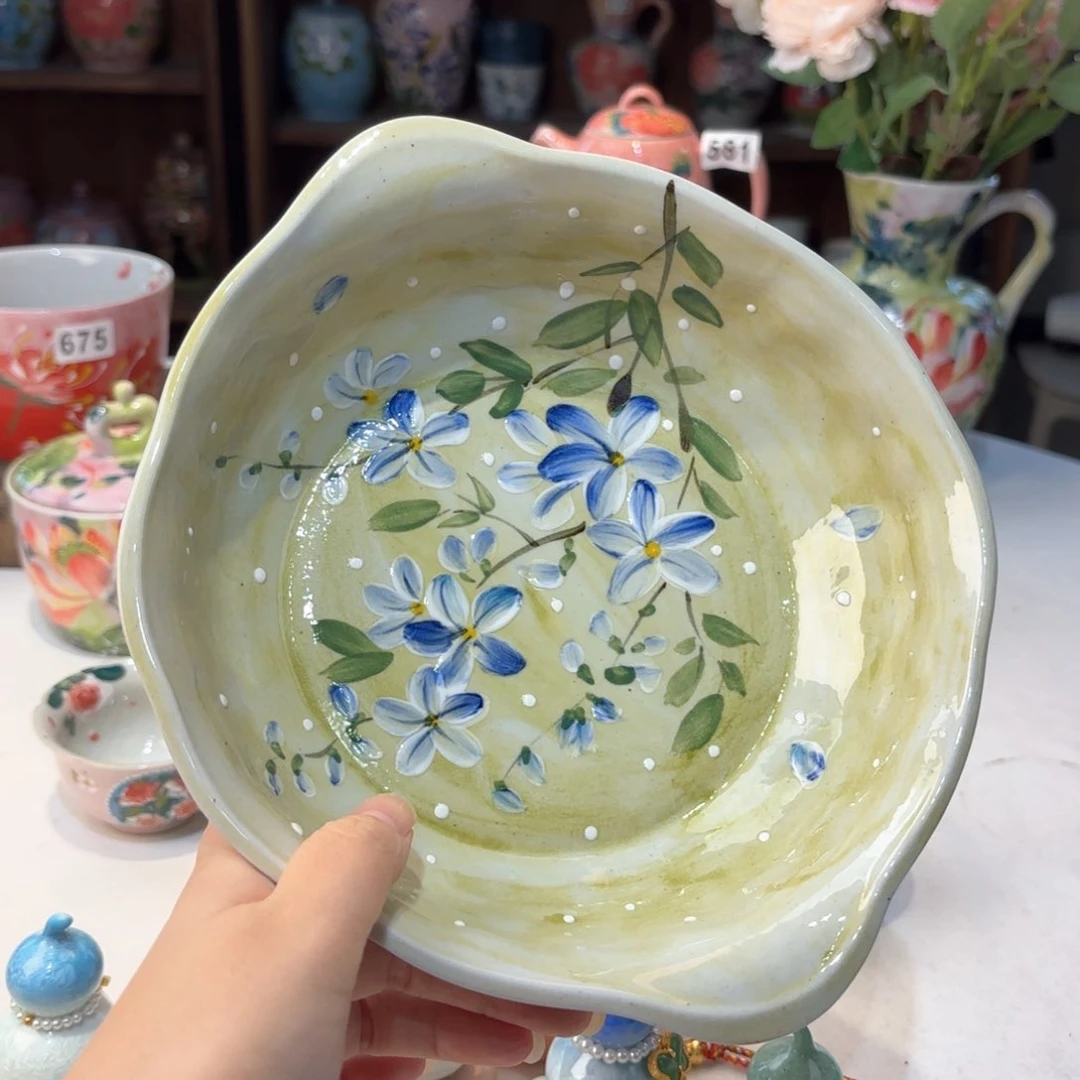 景德镇手绘高温釉下彩陶瓷茶具