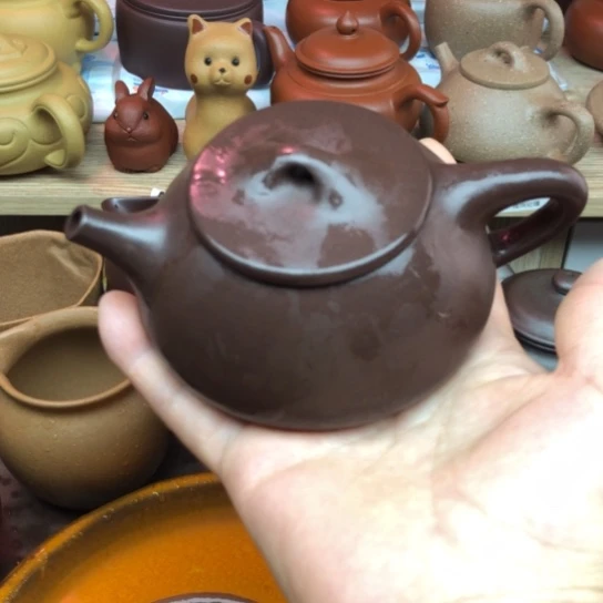 茶壶紫砂紫泥石瓢200豪升左右