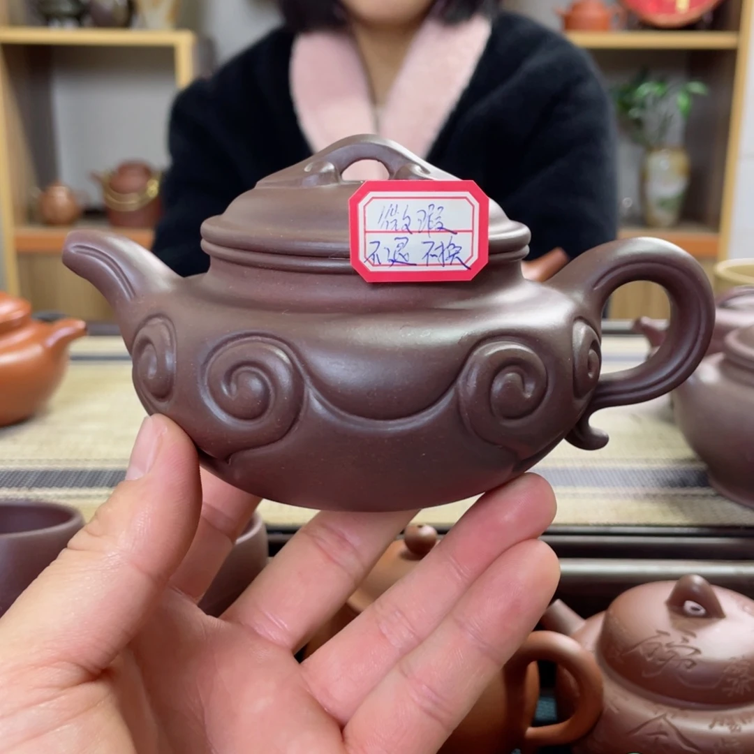 紫砂茶壶一****子微瑕如意仿古