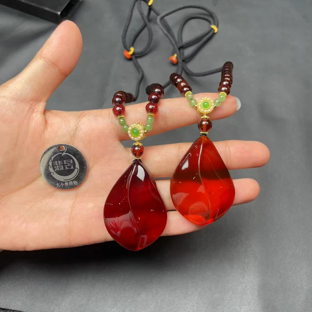翡昱-N15-38673-614-琥珀吊坠绑绳/多样性发其一-D