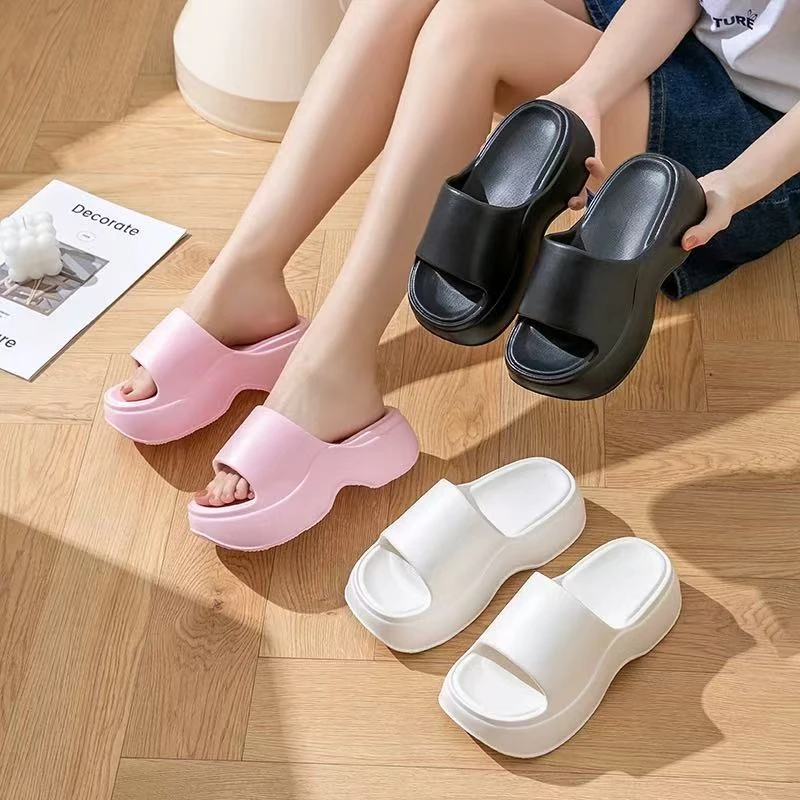 室内外居家踩屎感凉拖鞋女夏季浴室洗澡防滑厚底EVA凉拖夏季外穿
