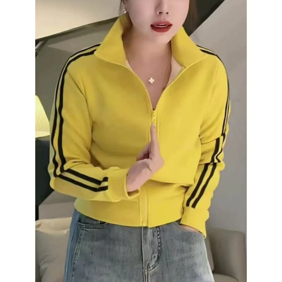 美式双杠拉链立领卫衣外套（衣长68左右）卡码边缘拍大