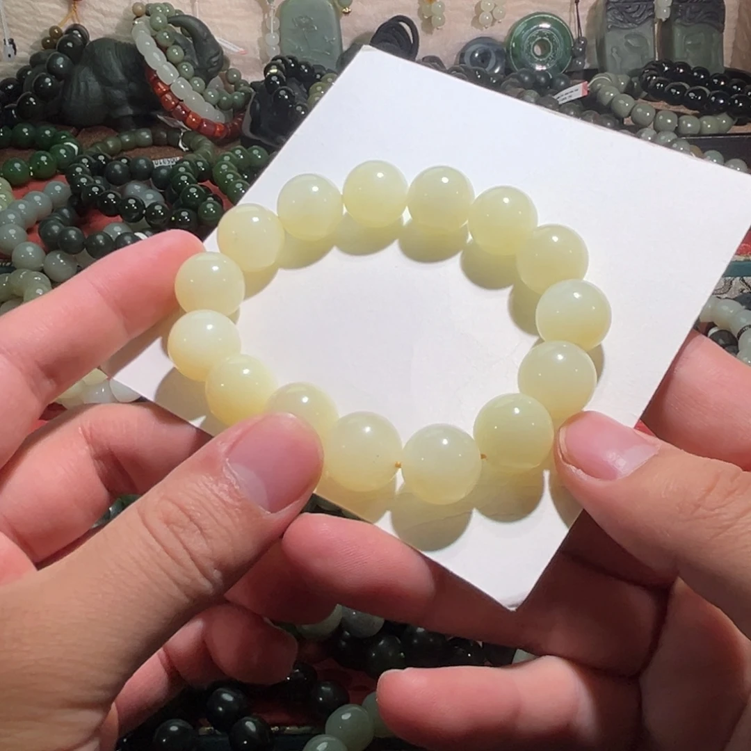 和田玉未镶嵌手链