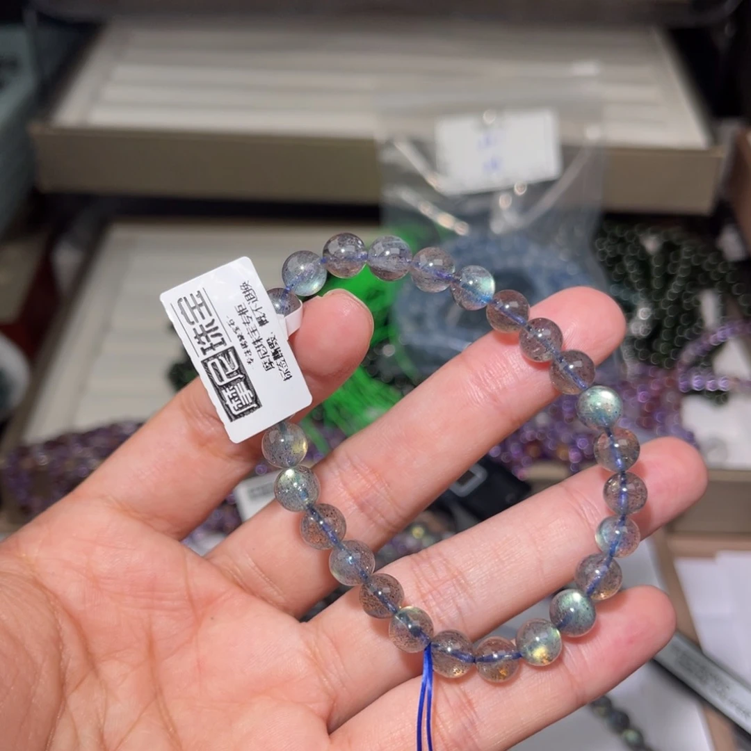 水晶手链未镶嵌灰月光062