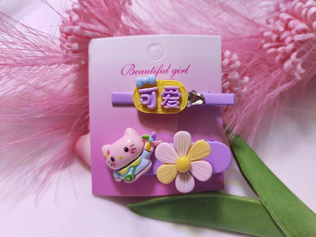 会旋转的发夹儿童可爱卡通发夹刘海夹侧边夹碎发夹耳边夹网红爆款