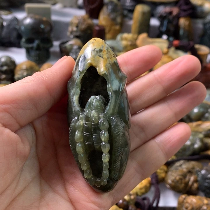 未镶嵌岫岩河磨玉（透闪石质玉）笔搁