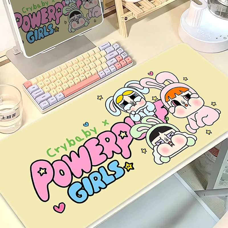 哭娃crybaby可爱鼠标垫超大工位桌垫高颜值电脑写字台书桌垫定制