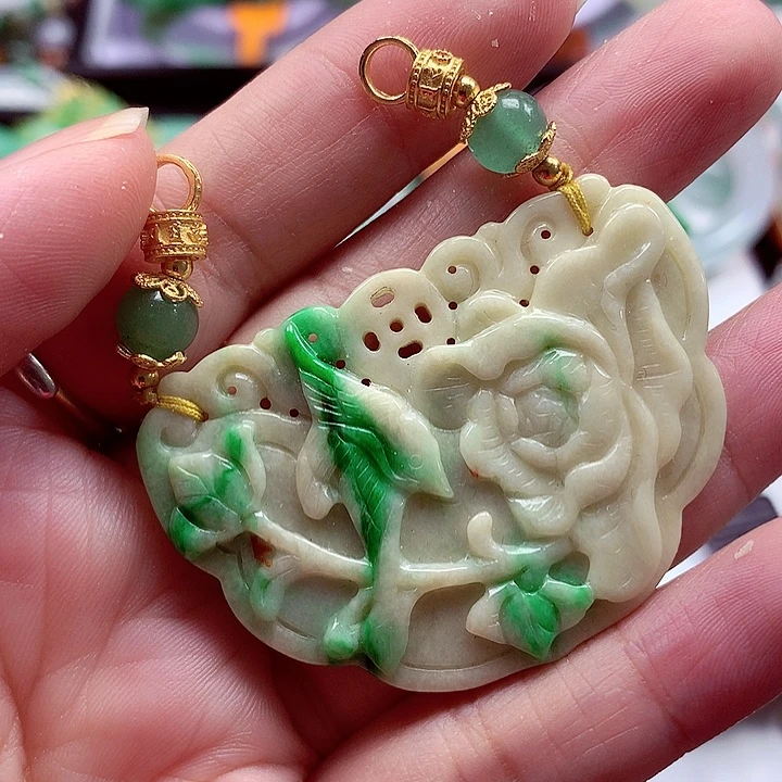 颈饰银S925镶嵌翡翠翡翠